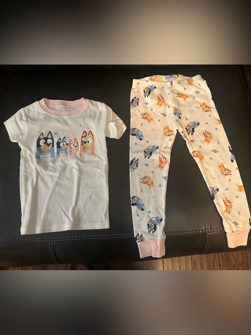 Carter's White Pajama Set with Pink Trim